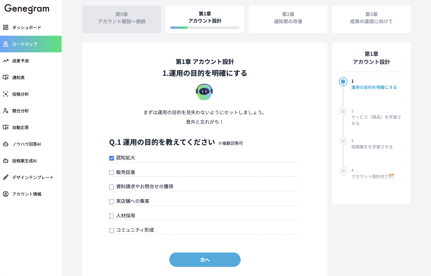ロードマップ機能